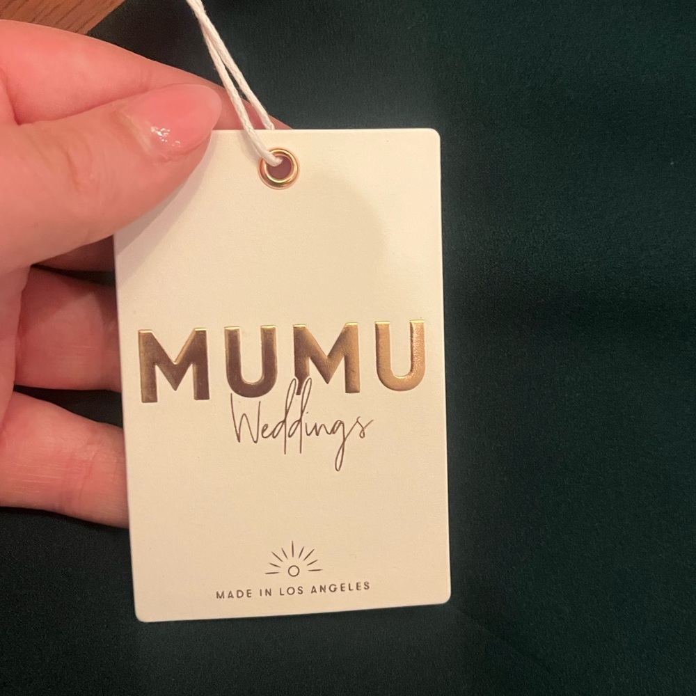 Show me your MUMU- “Paris Gown”. Never worn. Color: Emerald